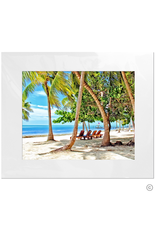 Maureen Terrien Photography Art Print Moorings w Beach Chairs 11x14 - 16x20 Matted