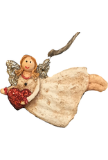 Darice Mini Angel Ornament Angel Flying Holding Heart