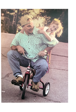 Fathers Day Card Goodwin Joyride Dad w Daughter on Bike