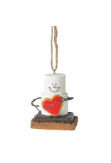 Midwest-CBK Smores Ornament w I Love You Red Heart