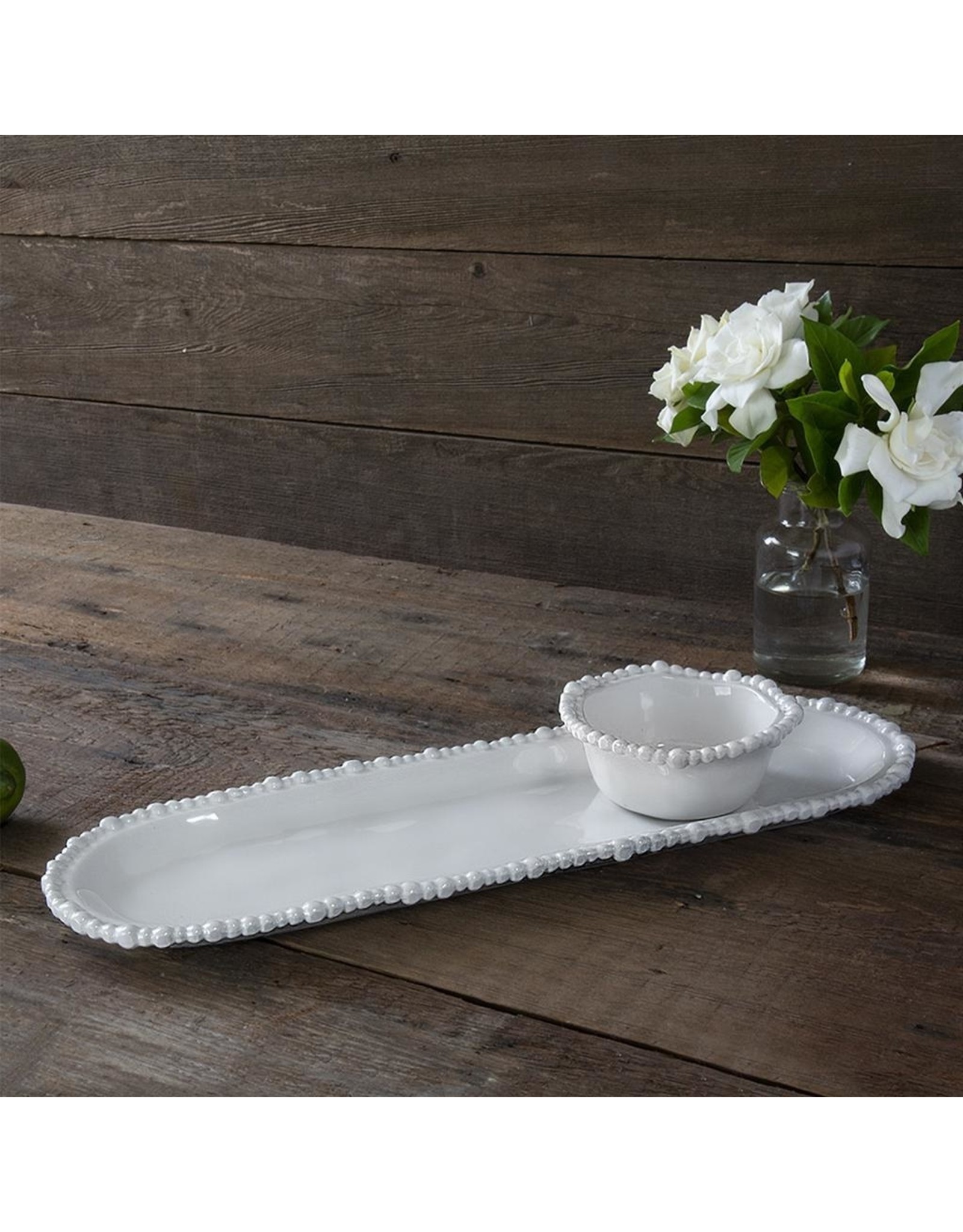 Beatriz Ball VIDA Alegria Mini Bowl White Melamine Salsa Dip Nut Bowl