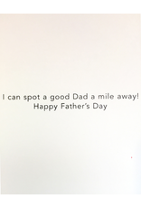 Fathers Day Card About Face - Easy To Spot Dalmation Dog