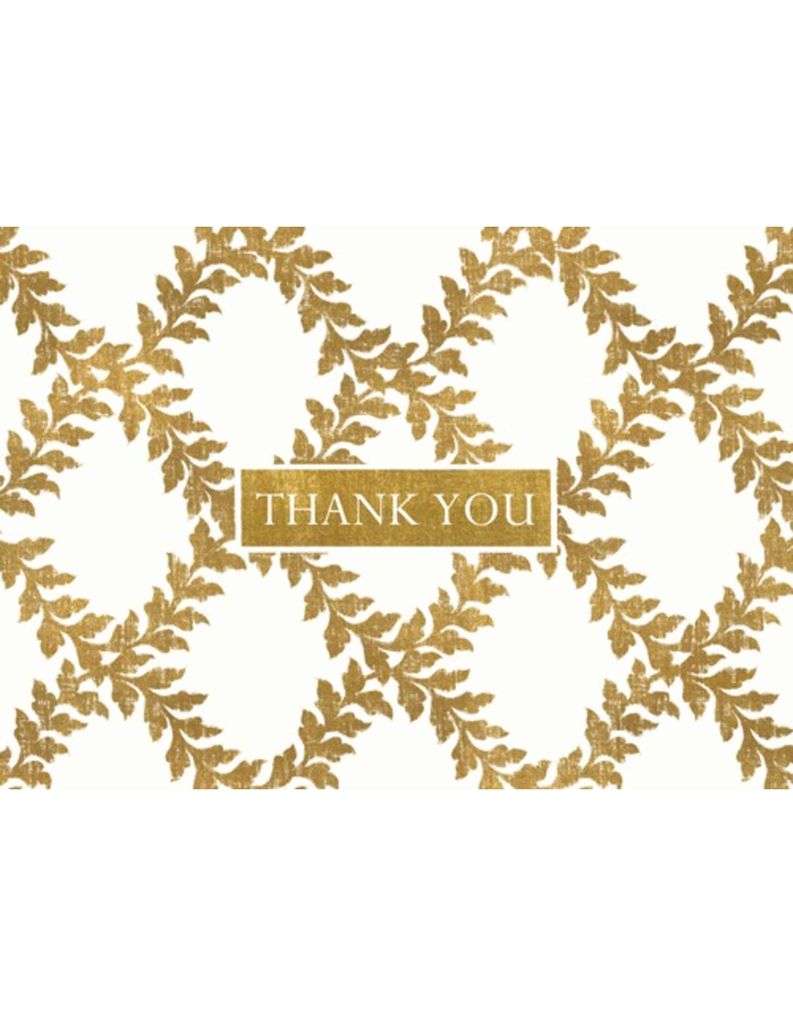 Caspari Thank You Note Cards Set of 8 Acanthus Trellis