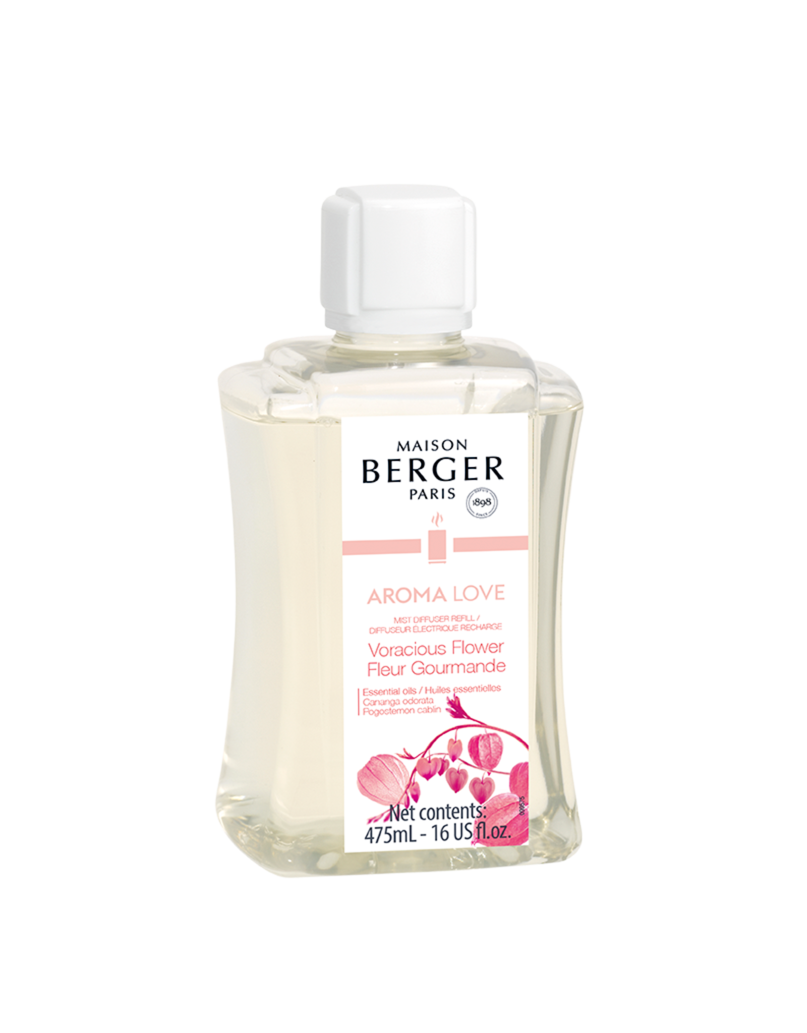 Maison Berger Mist Diffuser Fragrance 475ml Refill Aroma Love Voracious Flower