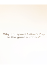 Fathers Day Card The Great Outdoors Dad Bar-B-Q