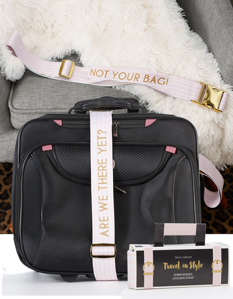 Embroidered Luggage Strap w Are We There Yet Digs N Gifts