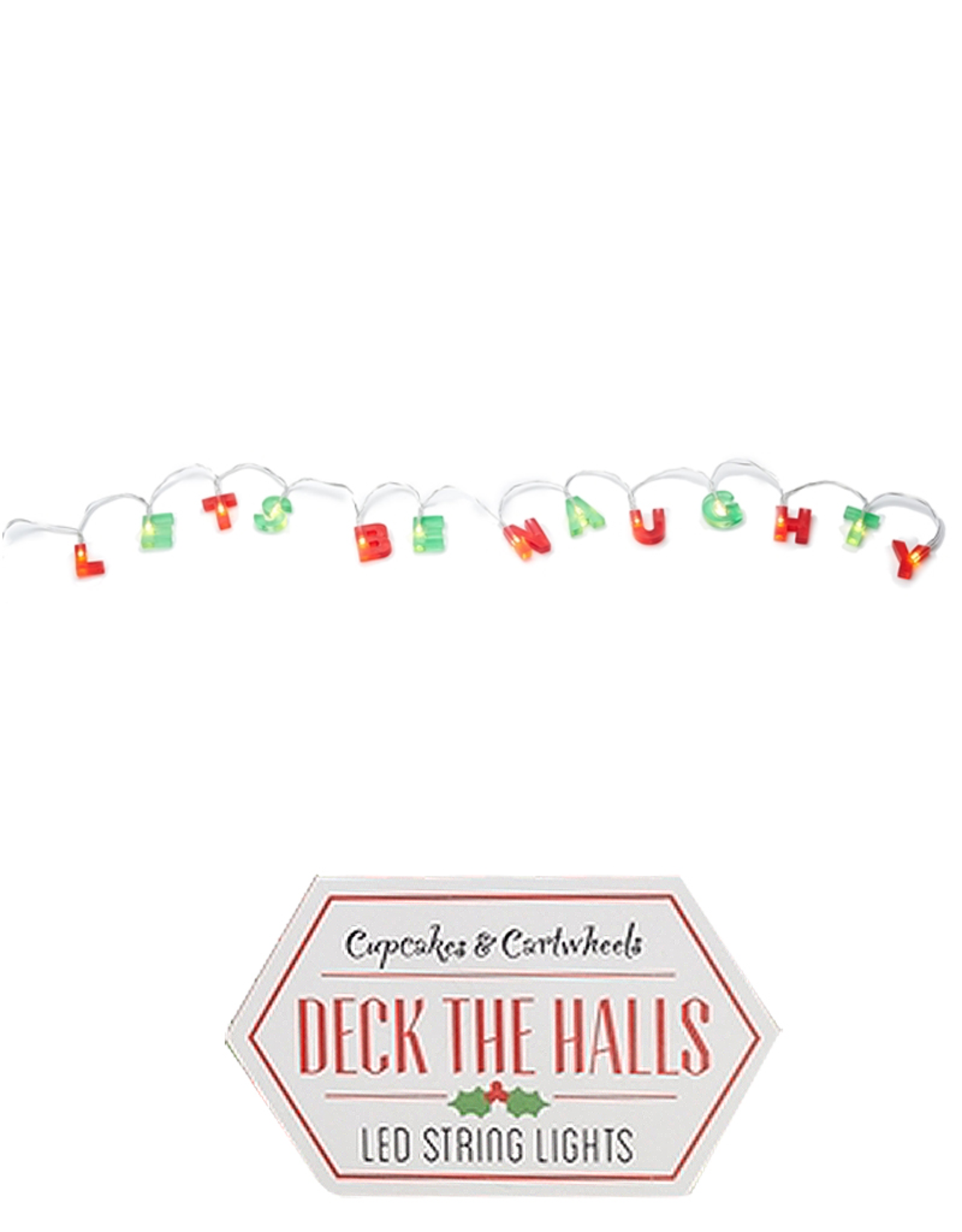 Twos Company Lets Be Naughty LED String Lights in Gift Box