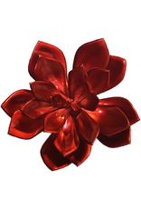 Darice Faux Succulents Echeveria Red Metallic 6 inch