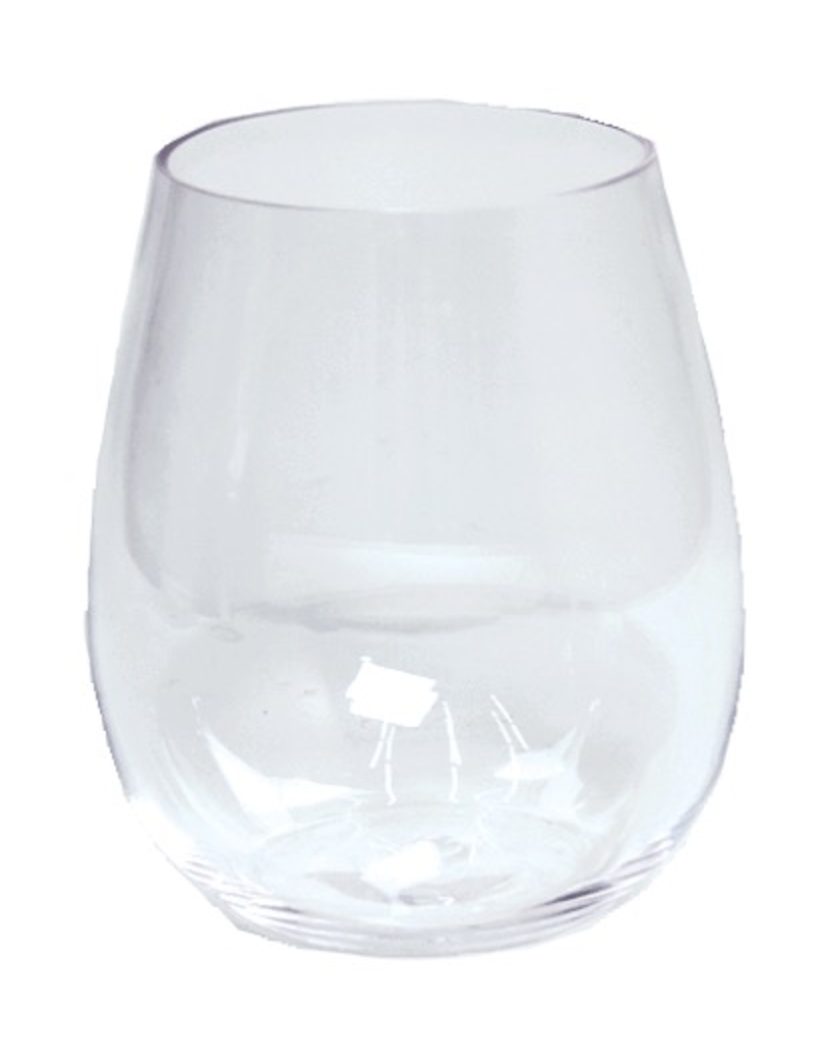 Caspari Acrylic Stemless Wine Glass 14oz Shatter Resistant BPA Free - Digs  N Gifts