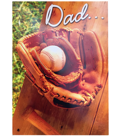 Avanti Fathers Day Card Dad and Son Baseball Gloves