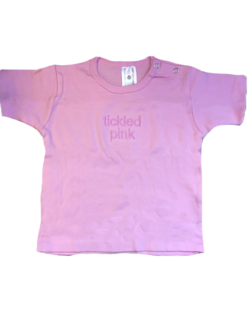 Paint Rags Embroidered Baby T-Shirt - Tickled Pink 9-12 Month - Digs N ...