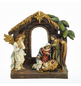 Kurt Adler Holy Family Nativity Creche Table Piece 10x9x5 inches