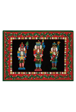 Peking Handicraft Christmas Hook Rug Nutcracker Pageantry 34x47