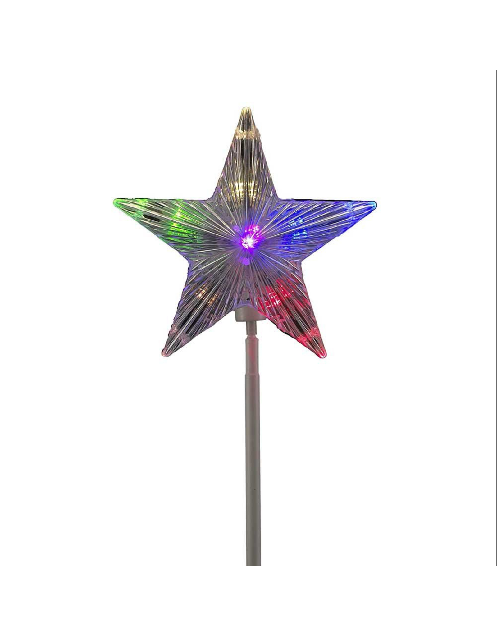 Kurt Adler Rotating Star Pinwheel Pathway Marker LED 6 Light