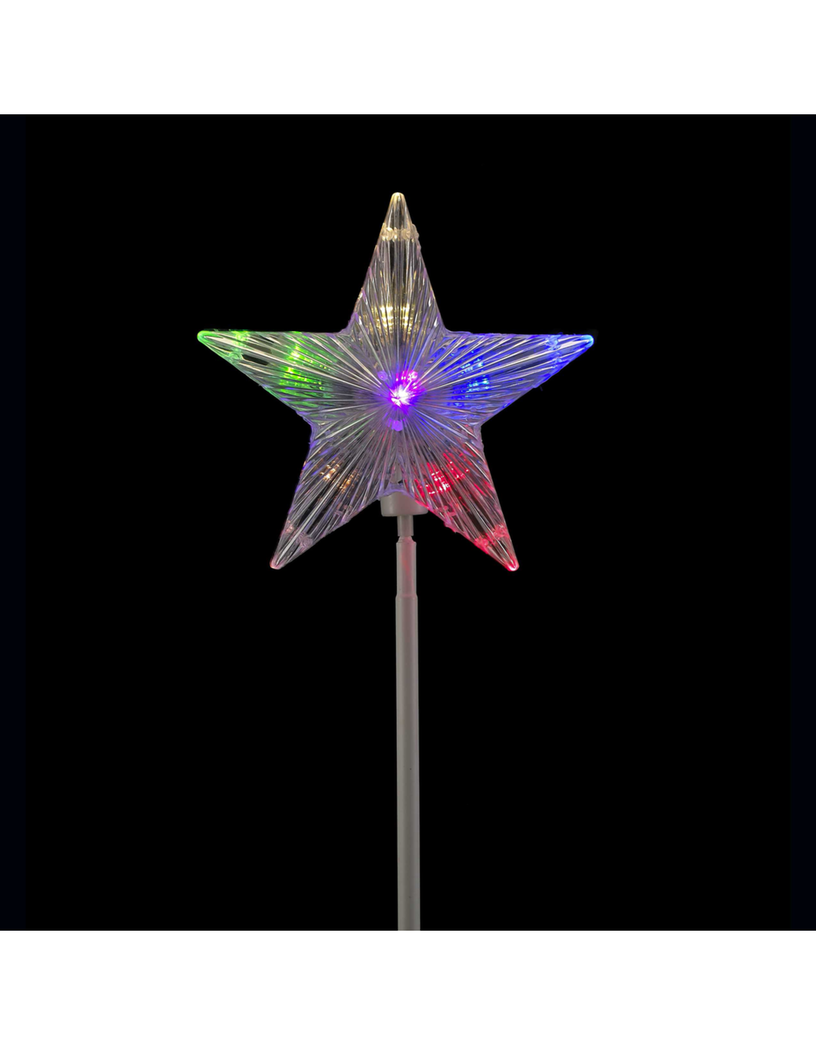 Kurt Adler Rotating Star Pinwheel Pathway Marker LED 6 Light