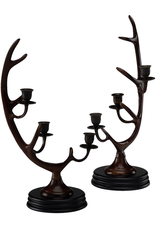 Winward Antlers Candlesticks Candle Holder Set-Pair L-R