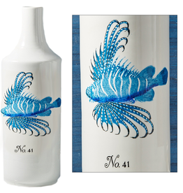 Twos Company Large Blue Coral Fish Vase NO41 Fablenne Jouvin