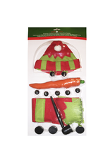 Darice Make a Snowman Building Clothing Kit w Hat Scarf Carrot Pipe Buttons
