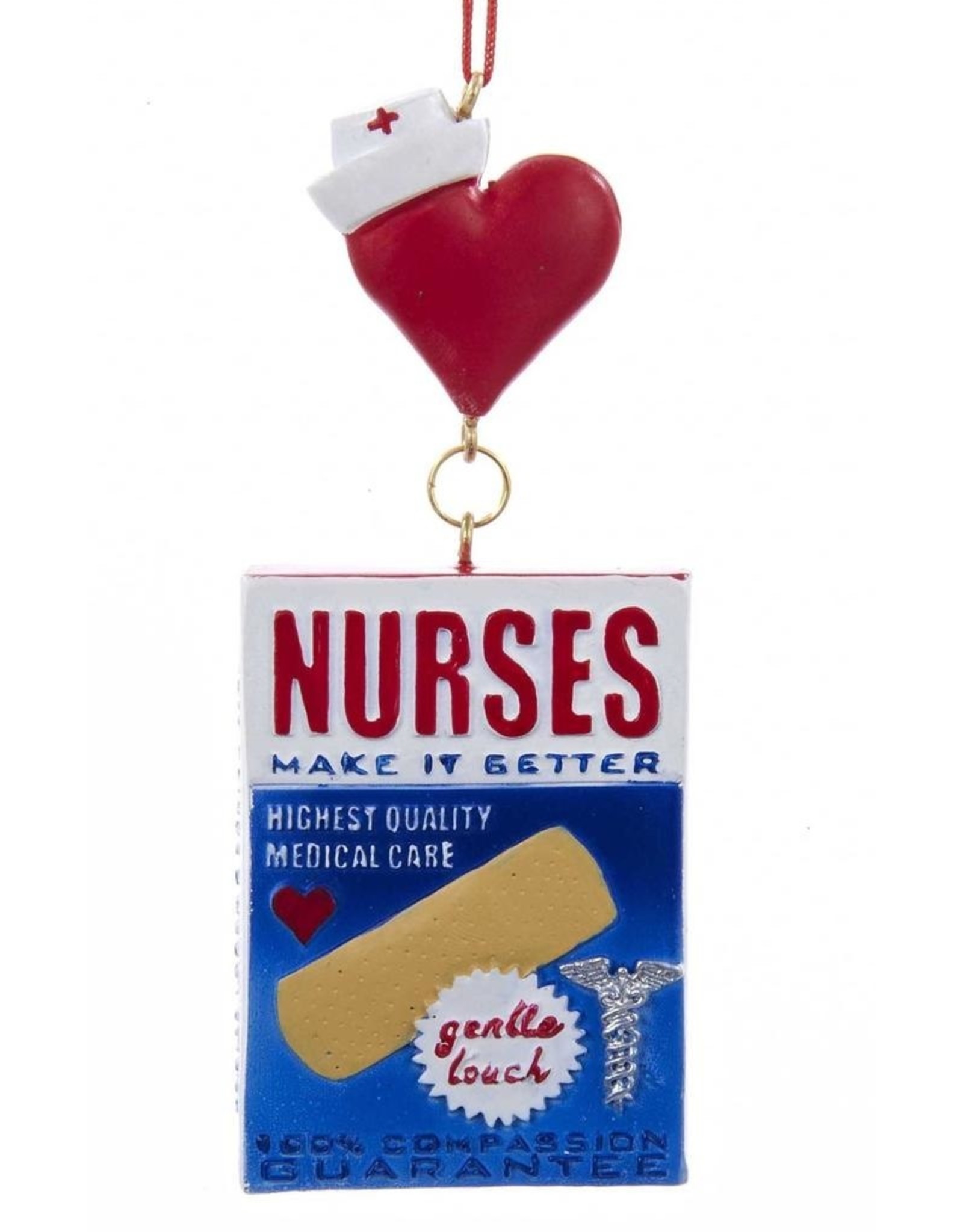 Kurt Adler Nurses Make It Better Bandage Box Christmas Ornament