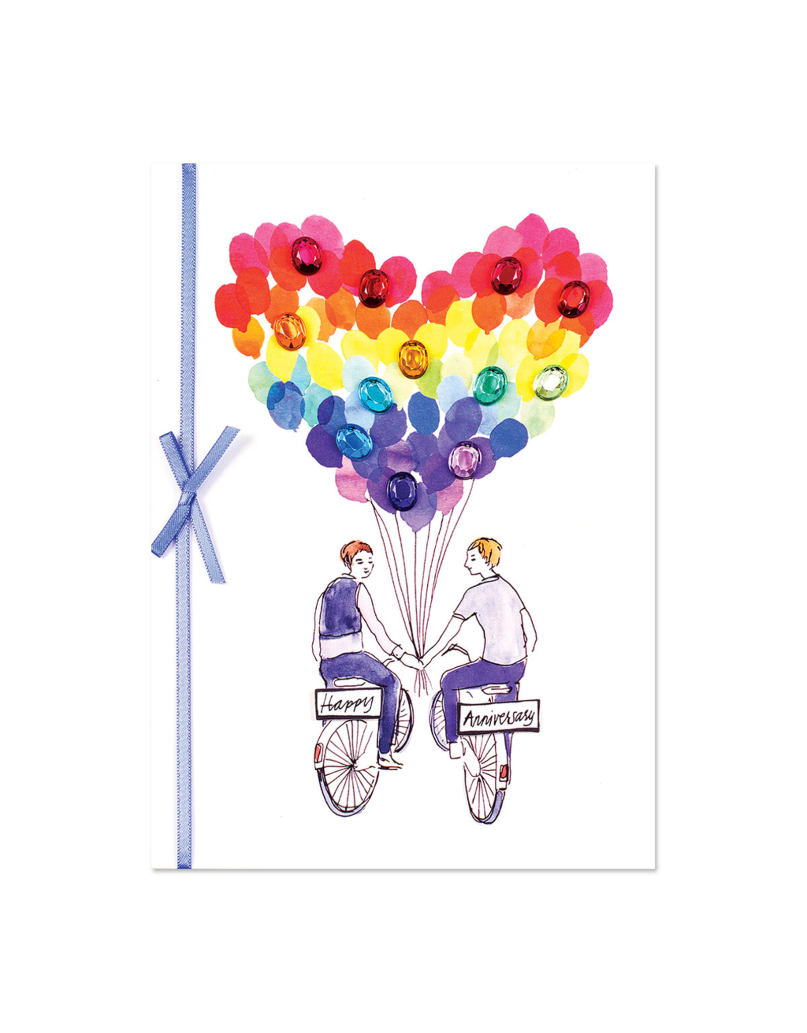 PAPYRUS® Anniversary Card Gay Mr Mr Bicycle Boyfriends Bikes