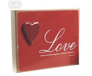K&K Interiors Valentine's Decor Love Brick Sign - Digs N Gifts