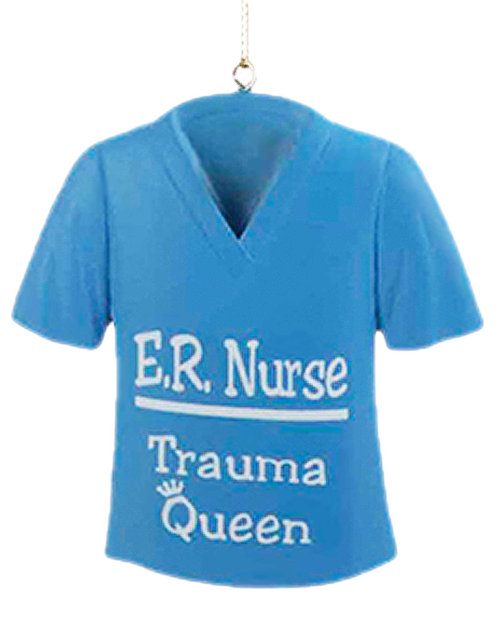 Kurt Adler Christmas Medical Scrub Ornament E.R. Nurse Trauma Queen