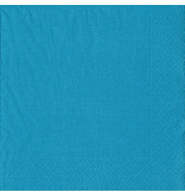 Caspari Paper Lunch Napkins 20pk Grosgrain Turquoise