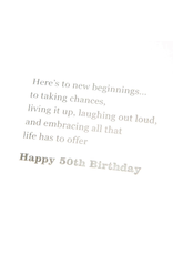 PAPYRUS® Birthday Card 50th Watercolor 50th Birthday