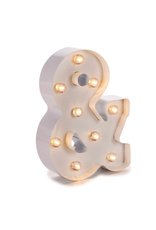 Darice LED Light Up Marquee Letter & 5915-778 White Metal