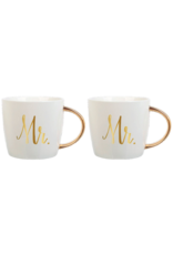 Slant Ceramic Mugs Set of 2 14oz F158531 Mr and Mr