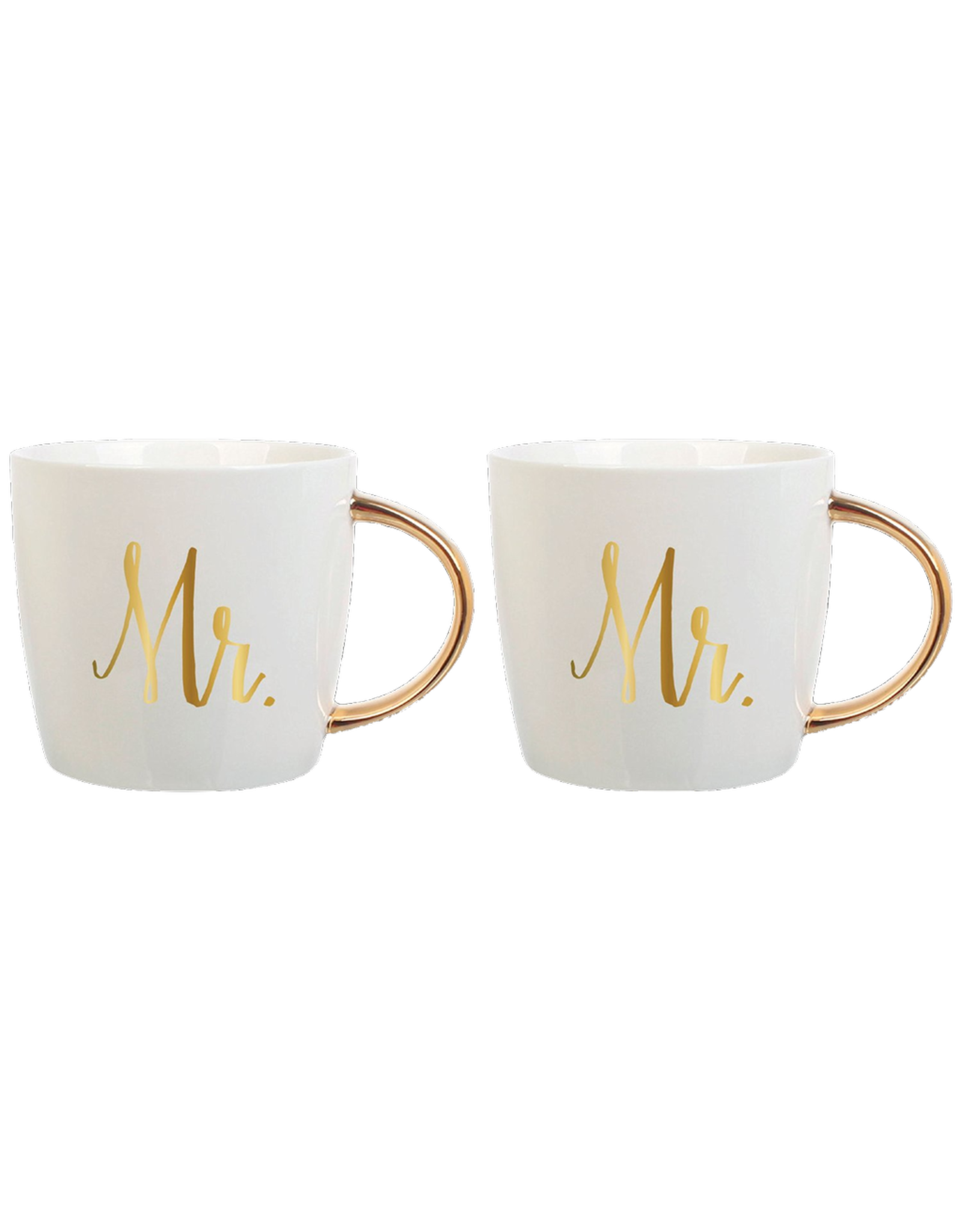 Slant Ceramic Mugs Set of 2 14oz F158531 Mr and Mr