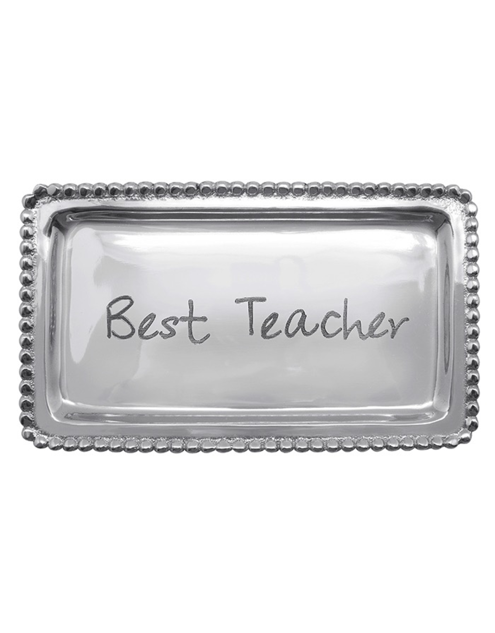 Mariposa Engraved Sentiment Tray Engraved With - Best Teacher