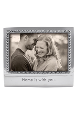 Mariposa Engraved 4x6 Photo Picture Frame 3906HW Home Is With You