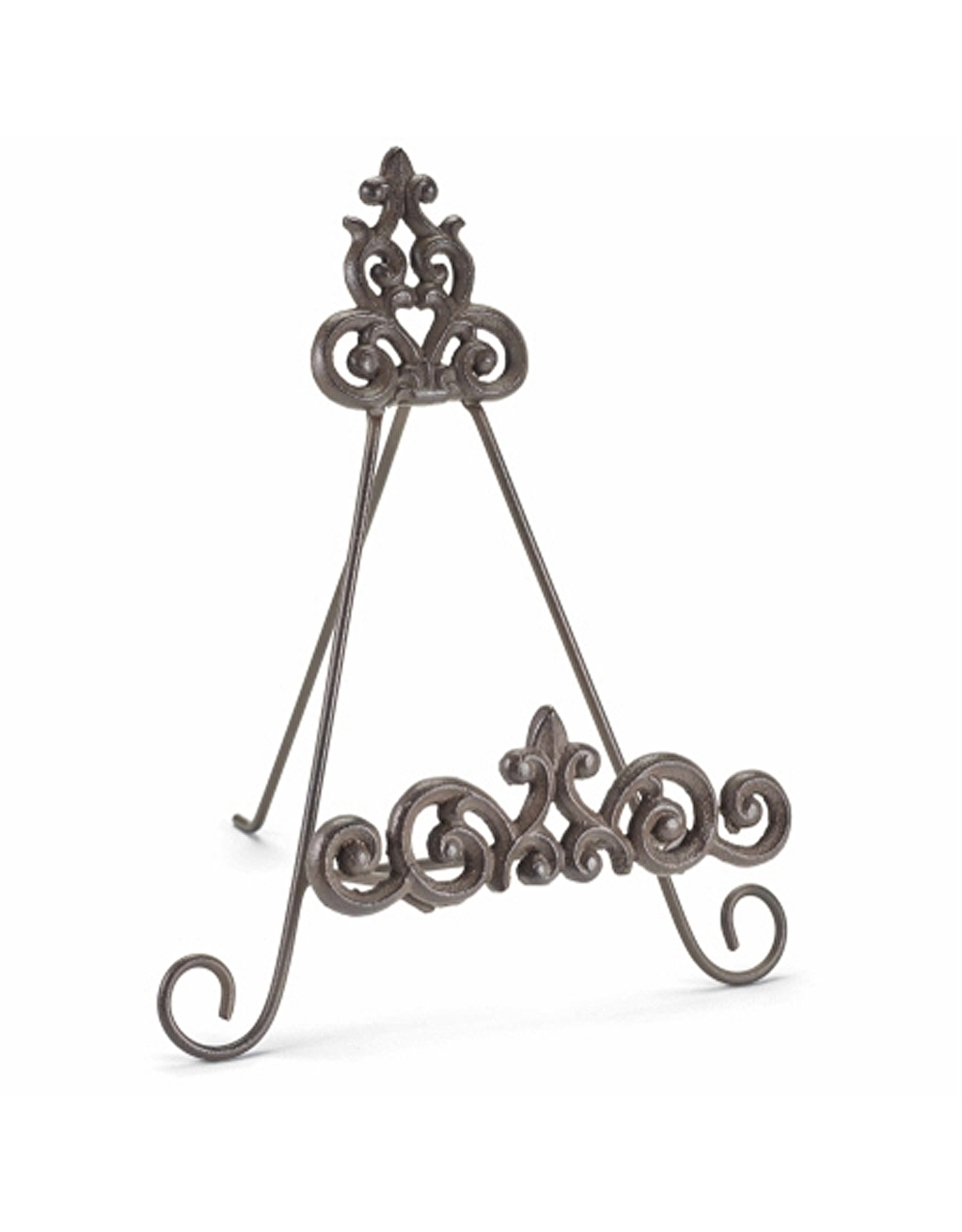 Mud Pie Fleur de Lis Cast Iron Easel for iPad Books Frames