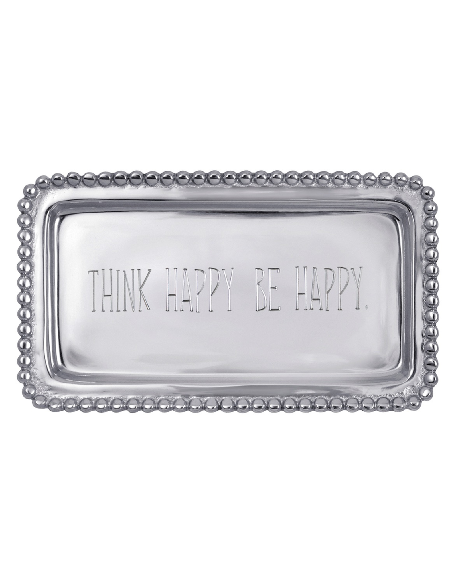 Mariposa Engraved Sentiment Tray ] Think Happy Be Happy