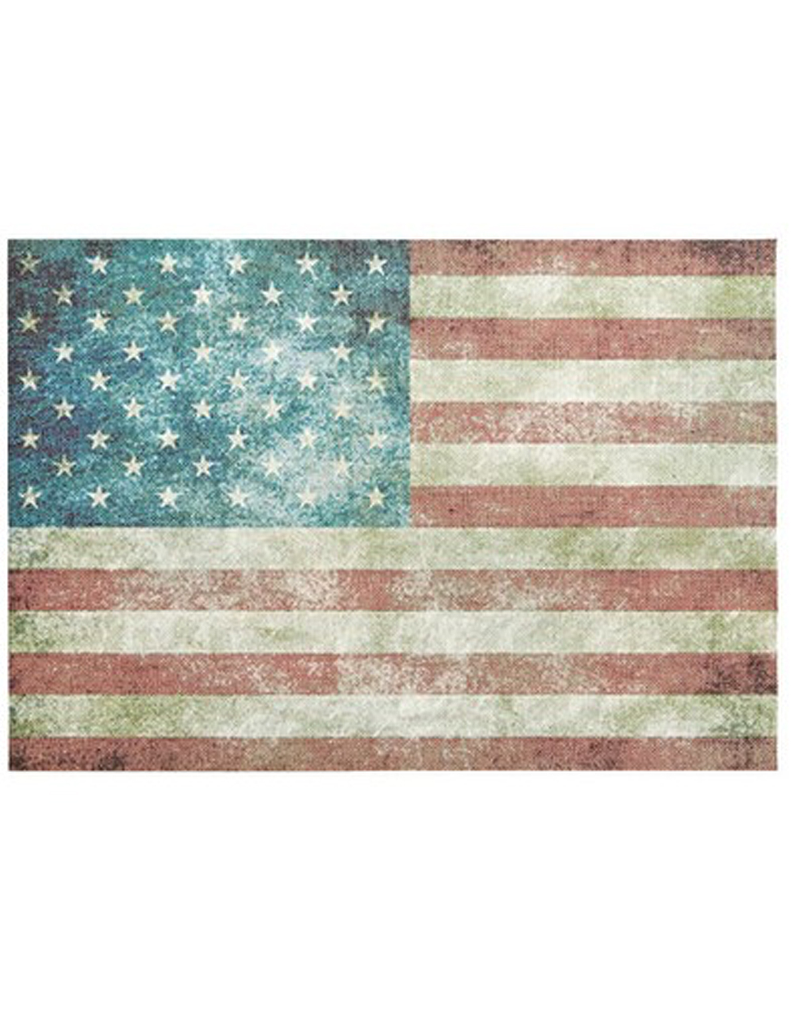 Vinyl Placemat 13x19 Inch American Flag Stars and Stripes