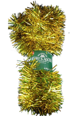 Kurt Adler Gold Tinsel Garland 15ft 4 Ply Christmas Garland