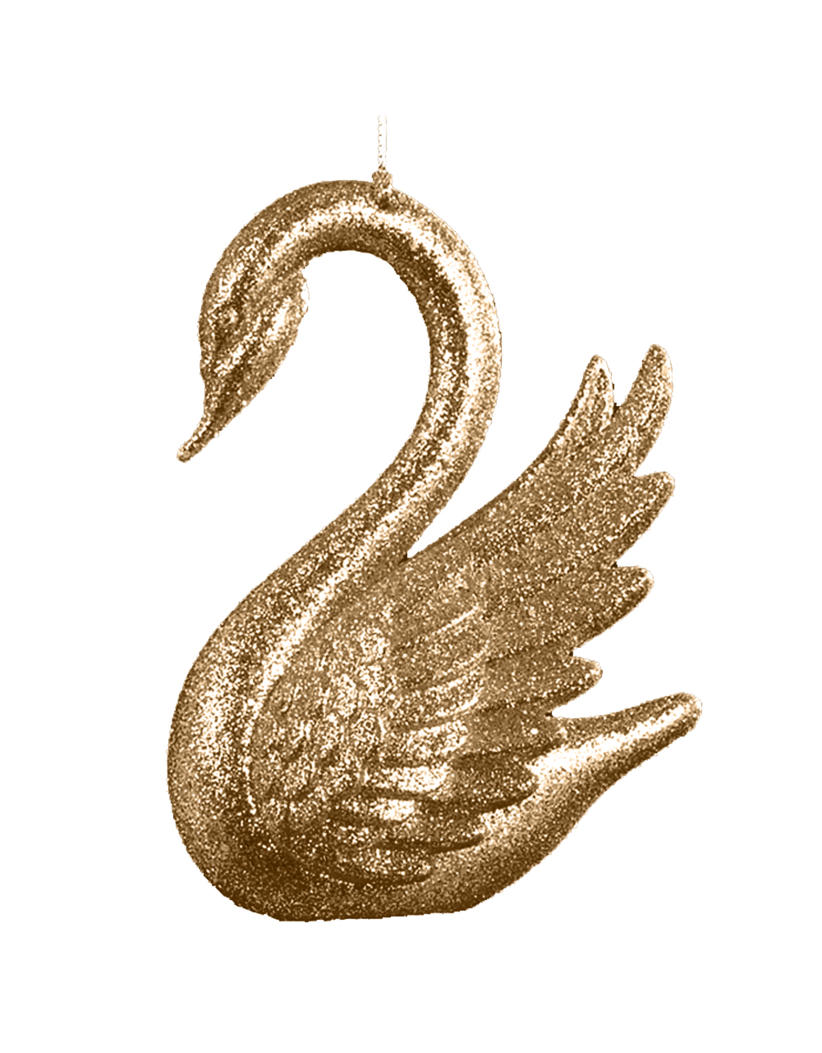 Kurt Adler Christmas Tree Ornament w Gold Glittered Swan