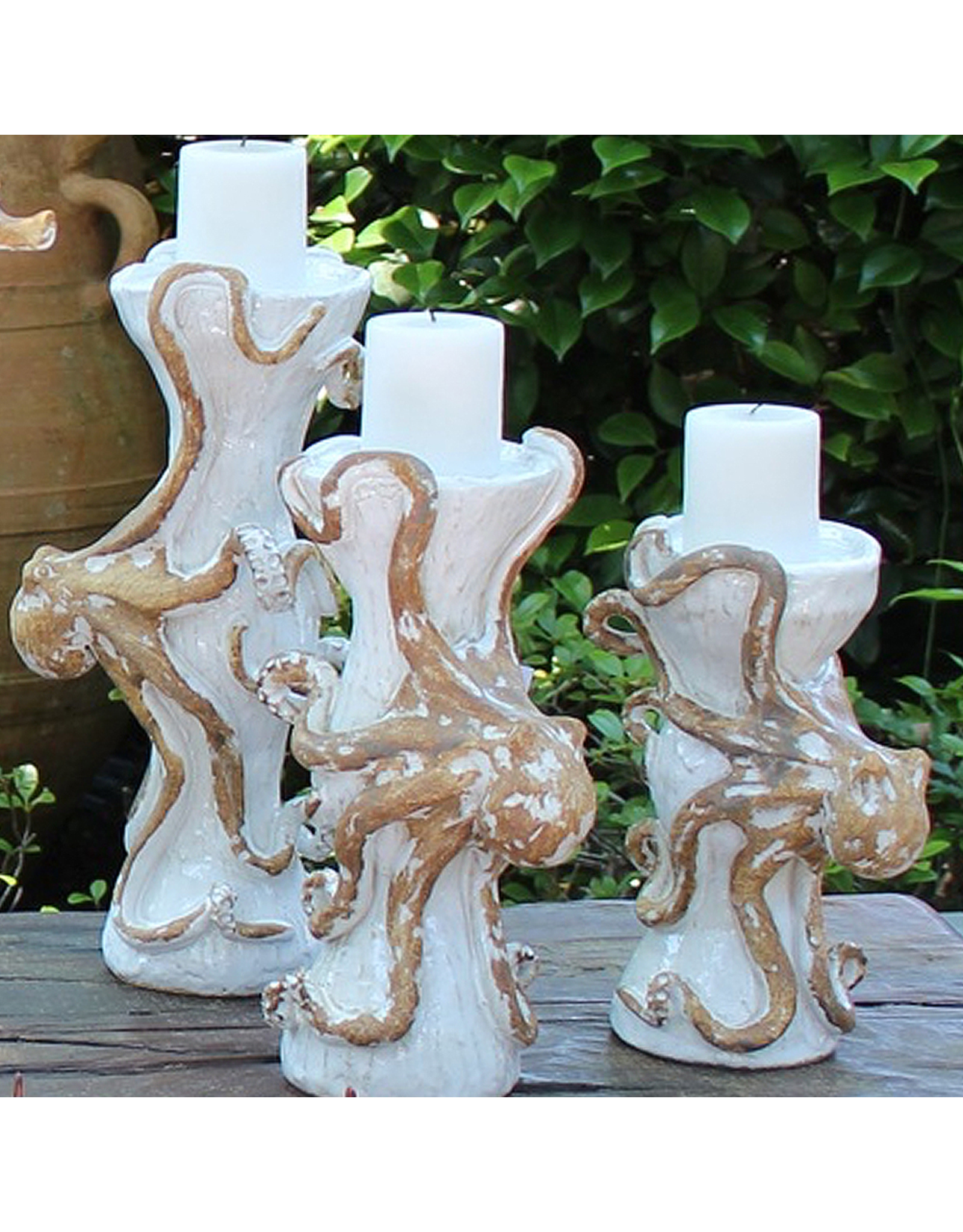 Octopus Candlestick 13 Inch