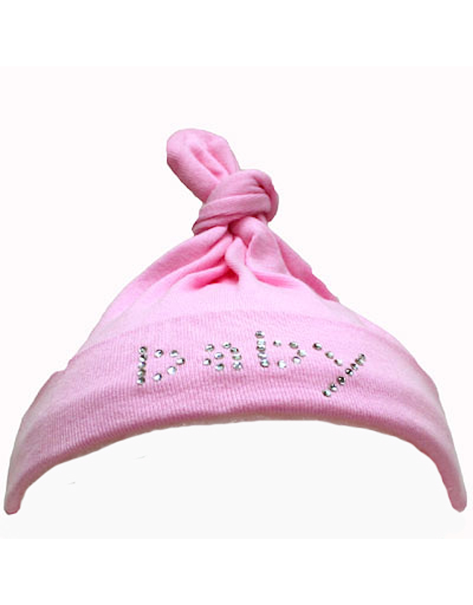 Mama and Bambino Mama and Bambino Infant Baby Hat with Rhinestones Pink Baby
