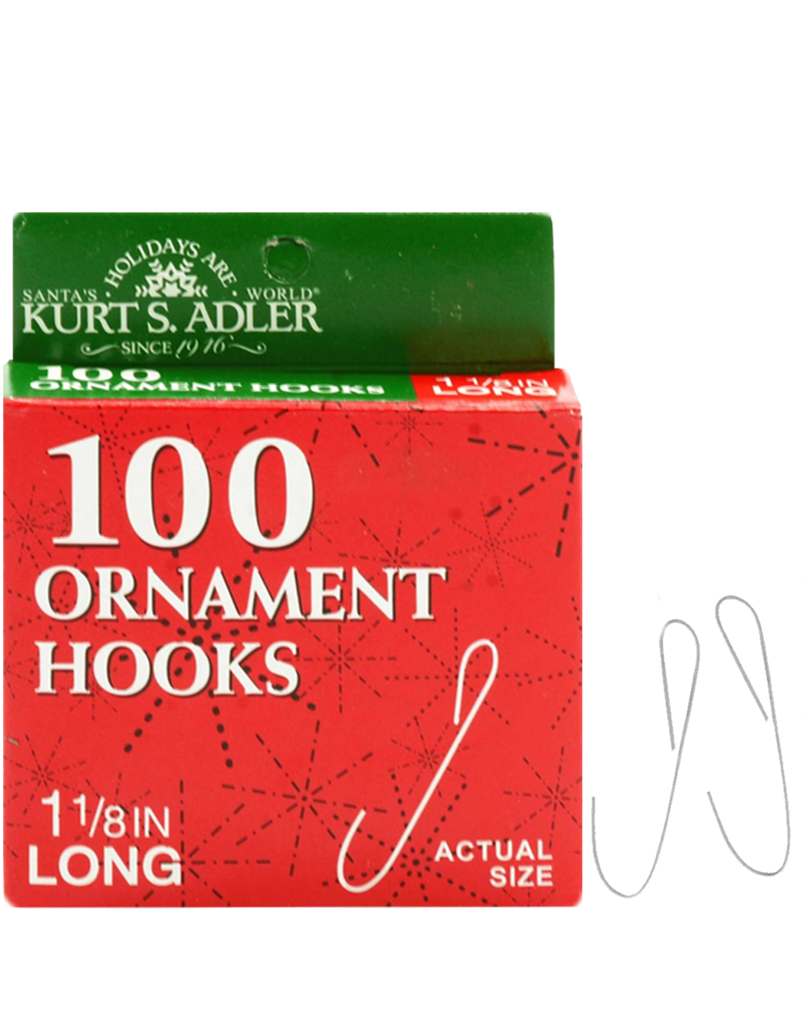 100 Pack Ornament Hooks, Christmas Ornament Hooks, Hooks for