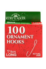 Kurt Adler Ornament Hooks 1.125 inch Pack of 100 Silver Wire Hooks Set