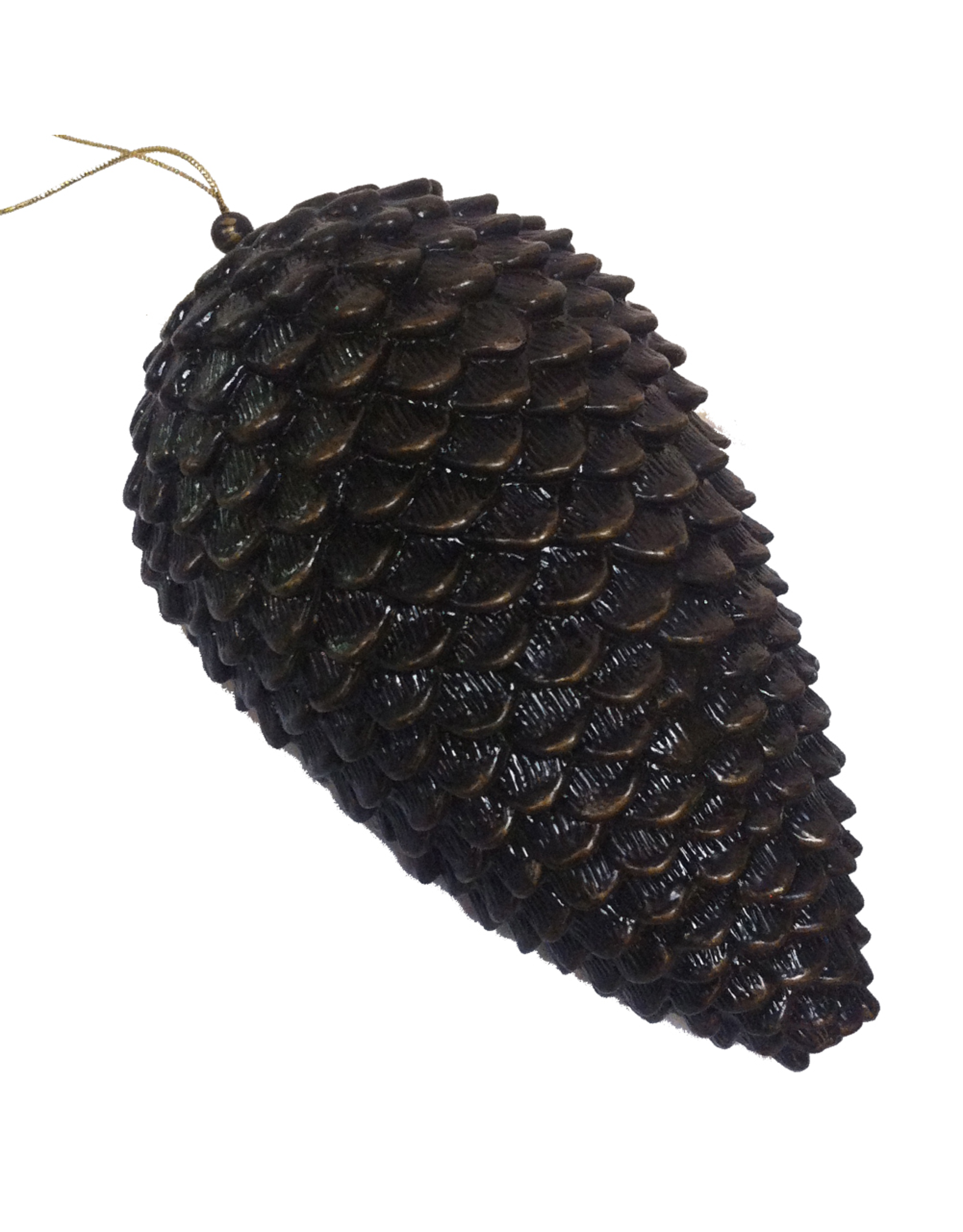 Premier Christmas Antiqued Pinecone Ornament Resin 9.5H inch