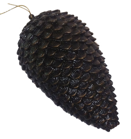 Premier Christmas Antiqued Pinecone Ornament Resin 9.5H inch