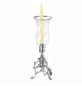 Coral Candle Stick Holder w Hurricane 0101H