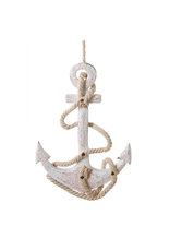 Kurt Adler Wooden Anchor Christmas Ornament C5345-WH