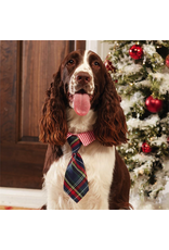 Mud Pie Plaid Tie Dog Collars-Necktie-Sm-Md Adjustable Snap Buckle