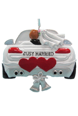 Kurt Adler Just Married Wedding Car Christmas Ornament