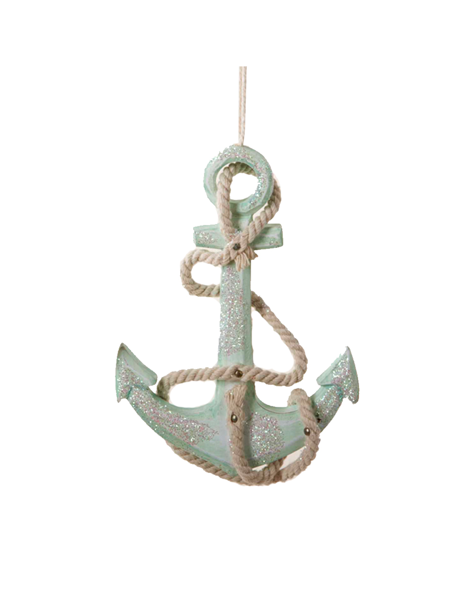 Kurt Adler Wooden Anchor Christmas Ornament C5345-LB