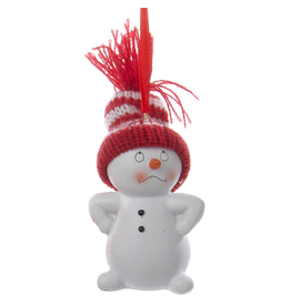 Kurt Adler Snowman Baby w Knit Hat Ornament